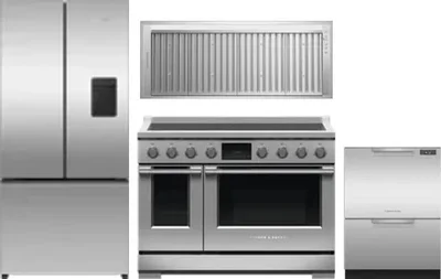 4 Piece Package Includes Refrigerator, Range, Hood And Dishwasher